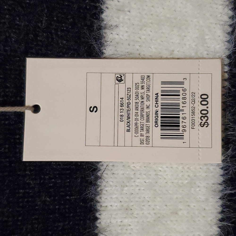 A new day Women's Long Sleeve Striped Crewneck Pullover Sweater - Picture 9 of 13
